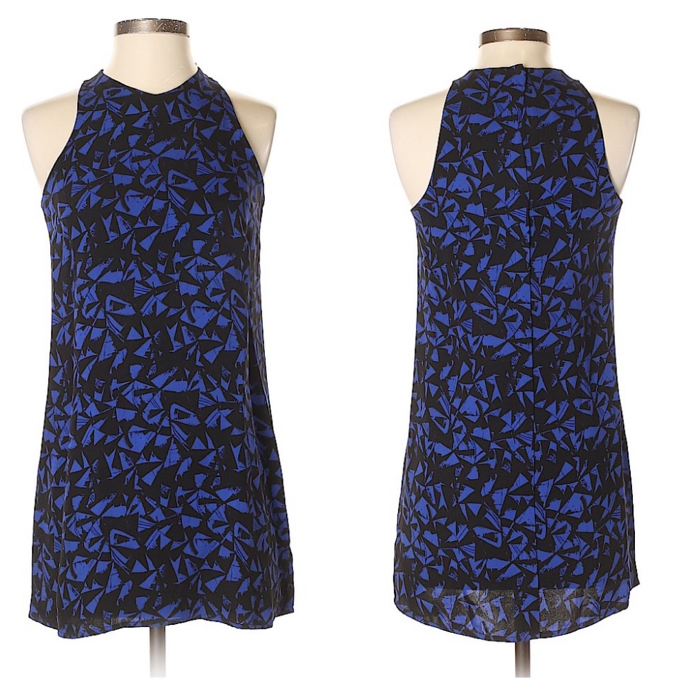 A.L.C Blue Printed Silk Dress